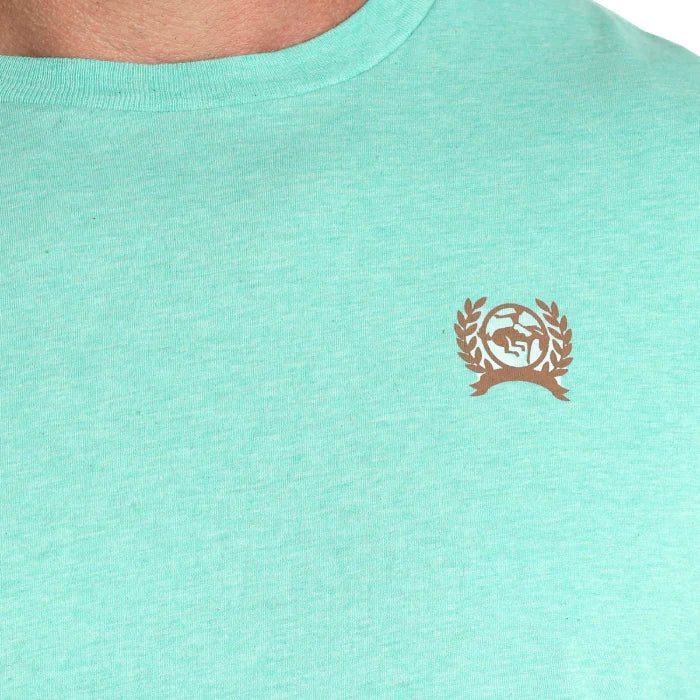 CINCH MNS TURQ LS TEE