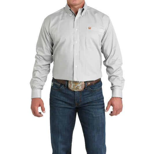 CINCH MN OLIVE STRIPE LS