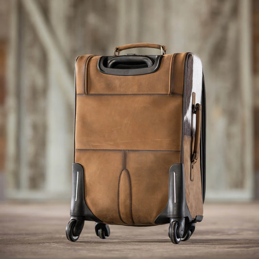 COWHIDE ROLLING BAG