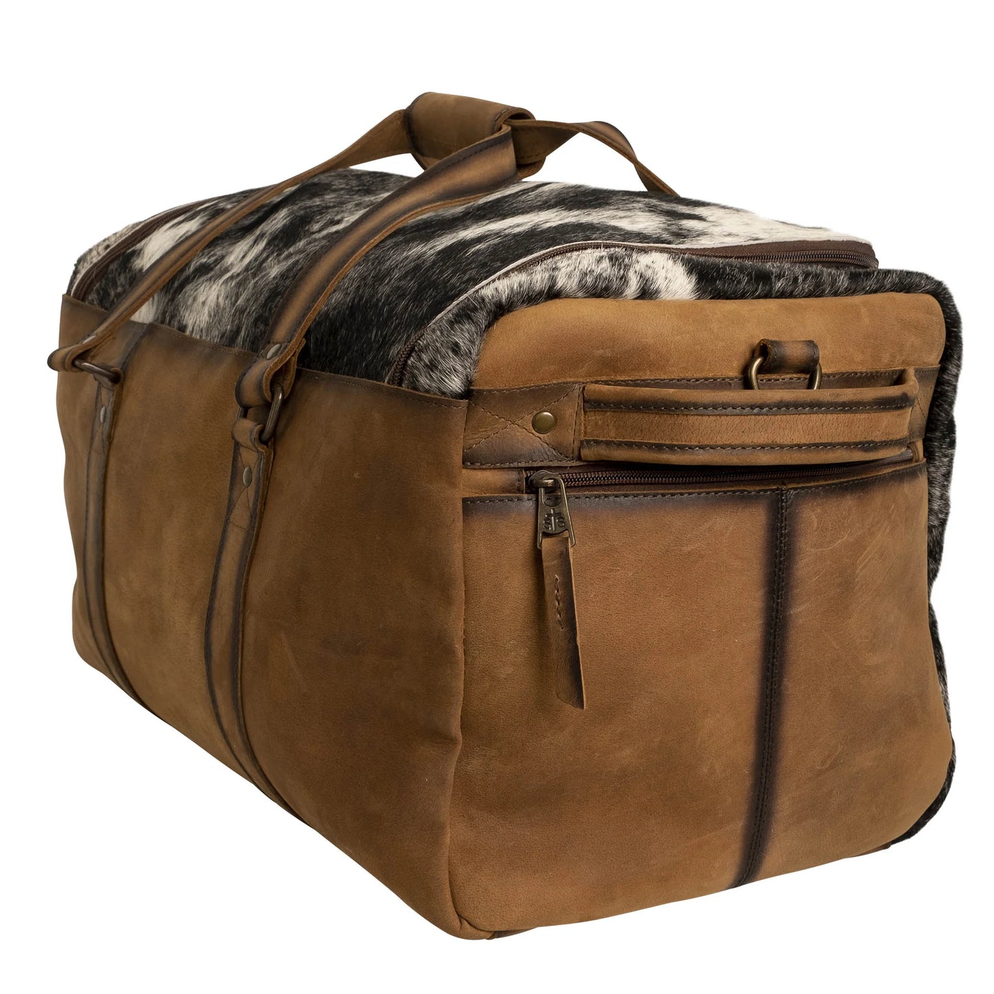 COWHIDE SMALL DUFFLE