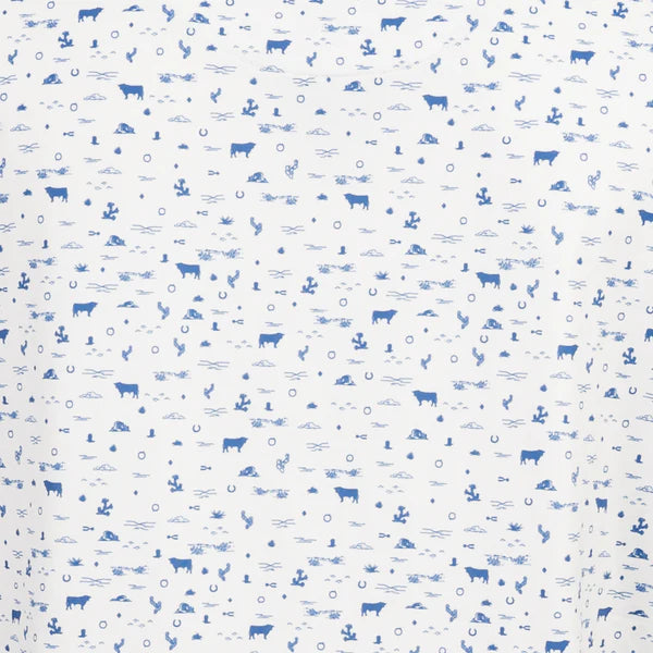 FAIRWAY BLAZE WHITE/NAVY SS SHIRT
