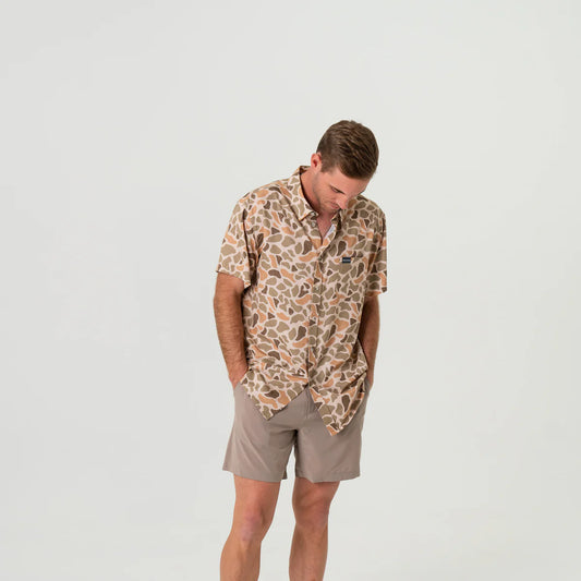 PERFROMANCE BUTTON UP VENADO CAMO