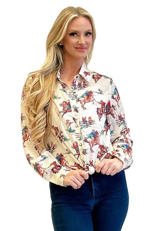 BRONC BREAK PREAL SNAP LS