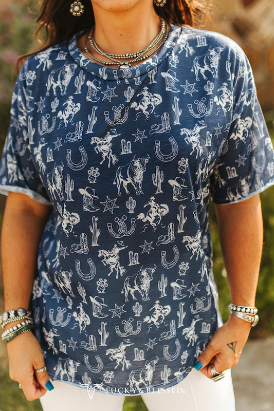 WESTERN RETRO 90'S SS TOP