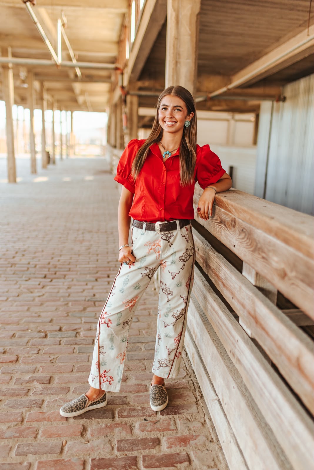 WESTERN MR BARREL CREAM JEAN