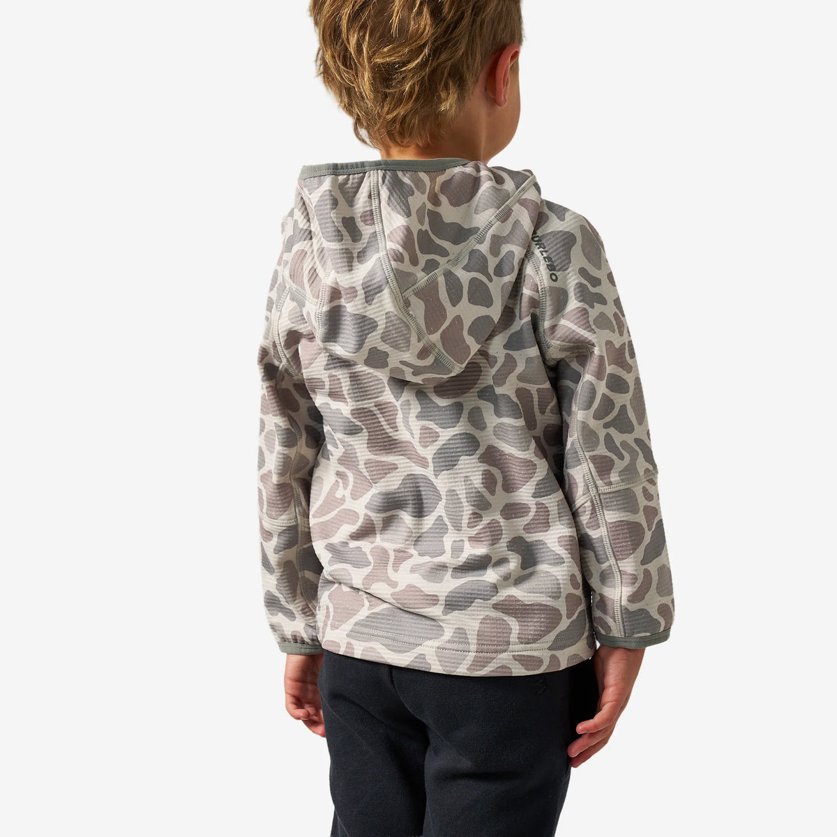 YOUTH BLAZE TEACH QUARTER ZIP CLASSIC DEER CAMO
