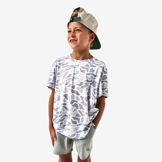 YOUTH SS TEE - WHITE CAMO