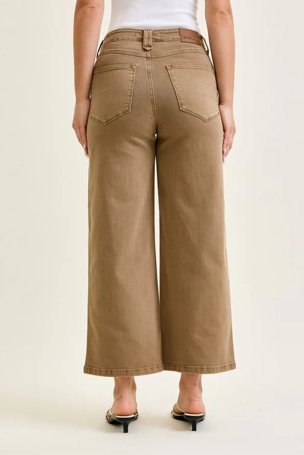 HW ANKLE WIDE GOLDEN BROWN JEAN