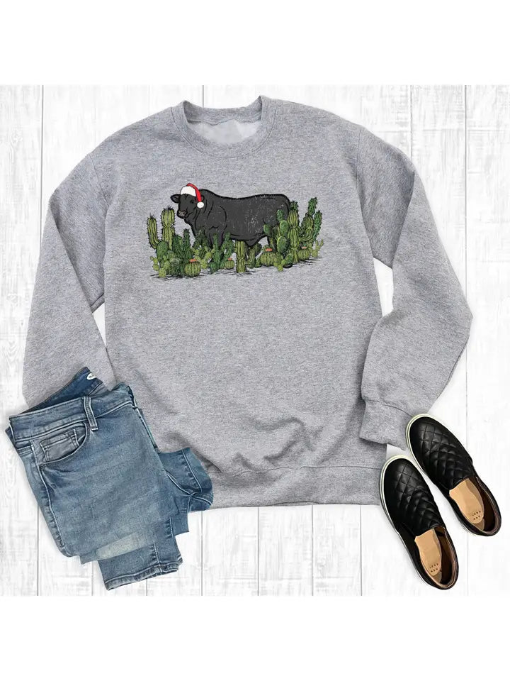 CHRISTMAS CATTLE SWEATER