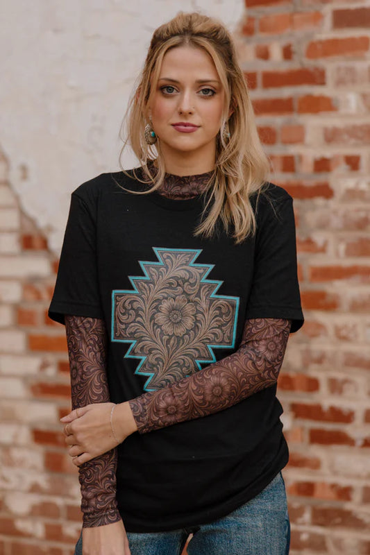 BRONZED BLOOM TEE