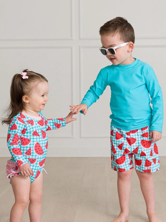 INFANT/TODDLER WATERMELON SWIM SHORTS