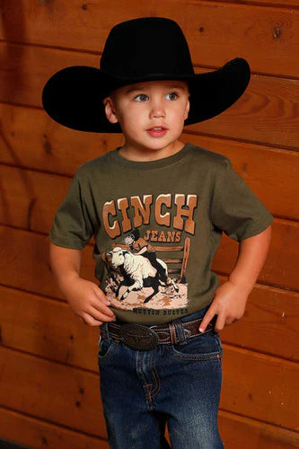 CINCH INFANT OLIVE SS TEE