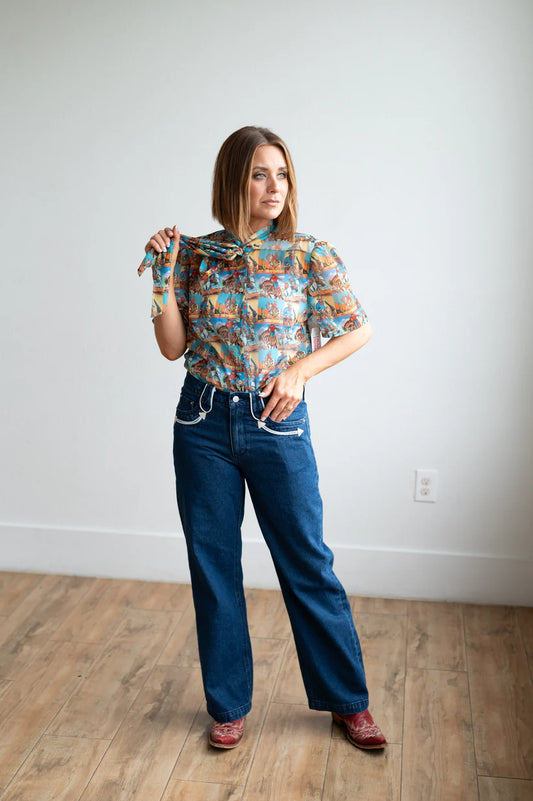 RETRO DENIM ARROW JEAN