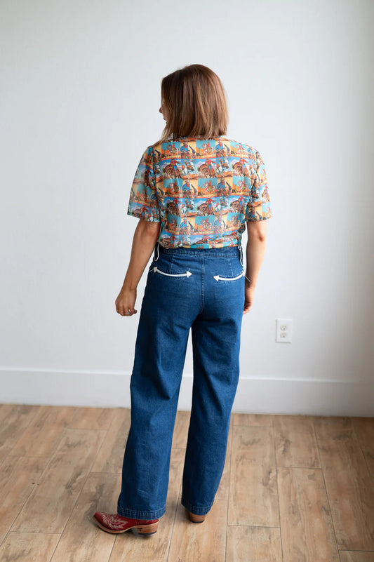 RETRO DENIM ARROW JEAN