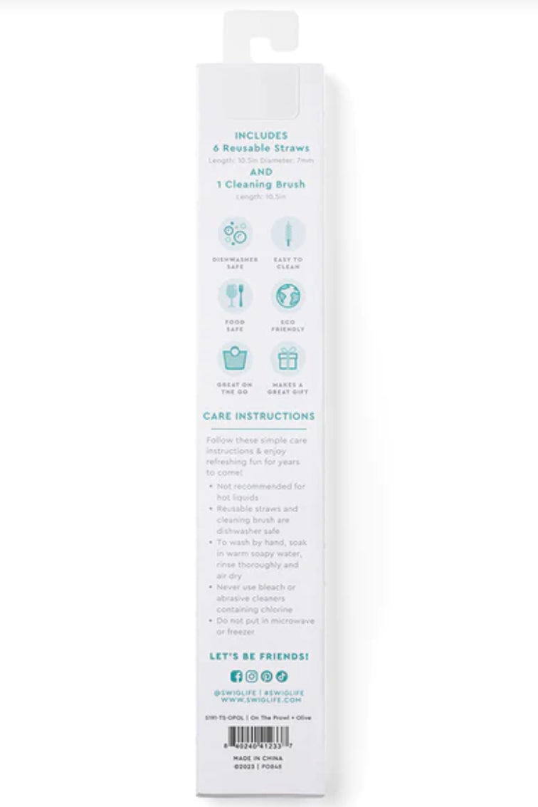 On The Prowl Reusable Straw Set