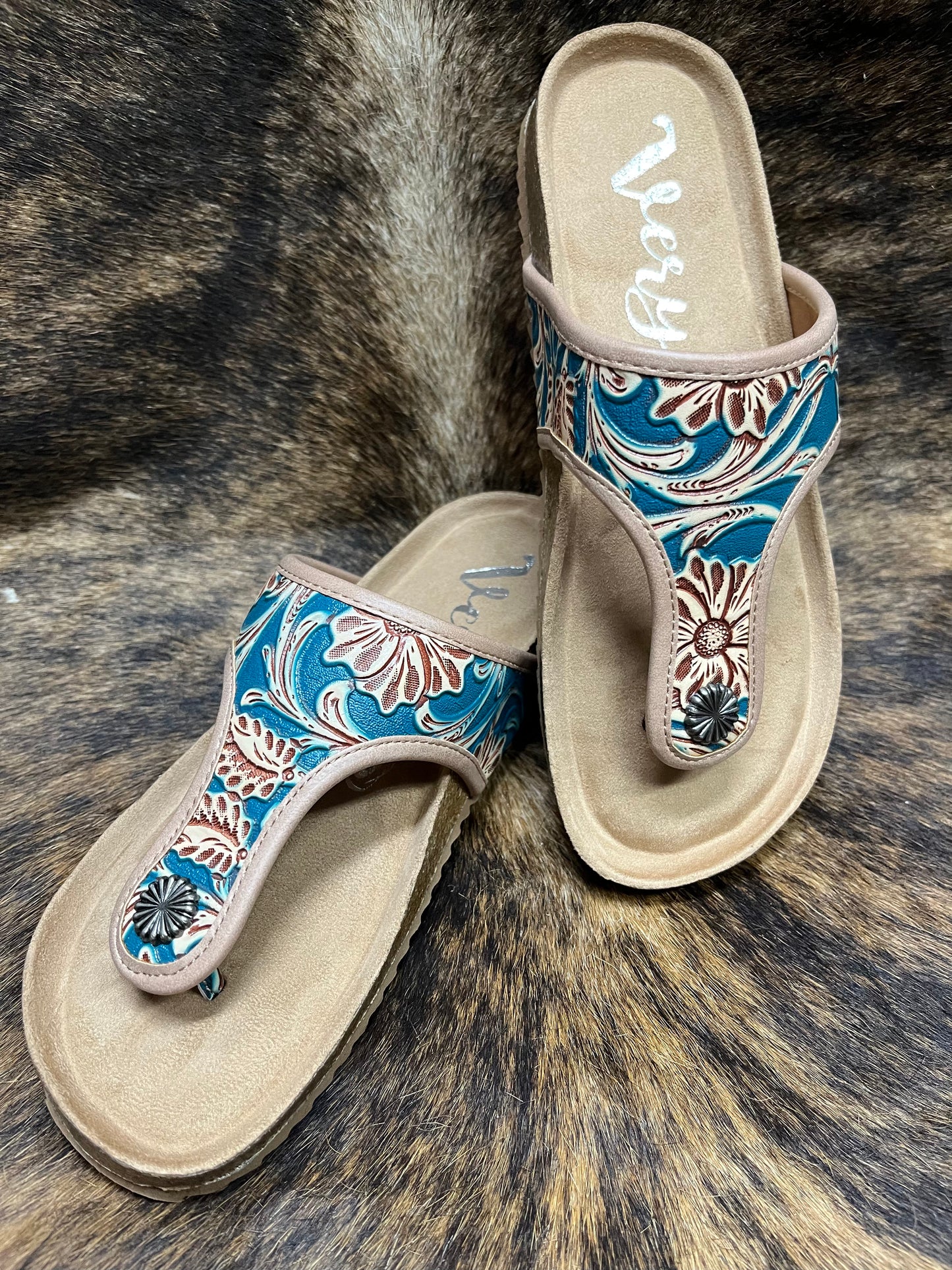 Very G Darla Turquoise Sandal