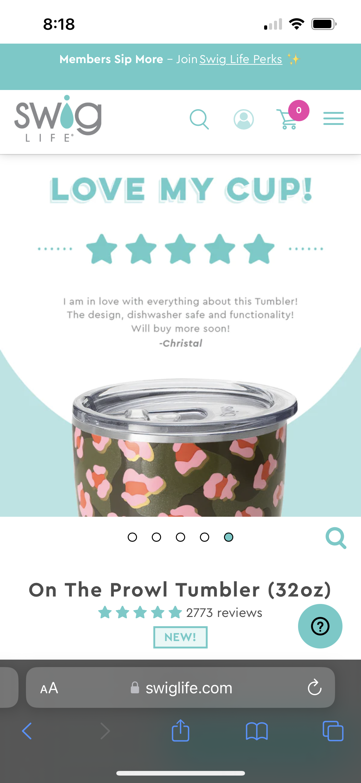 On The Prowl Tumbler 32oz