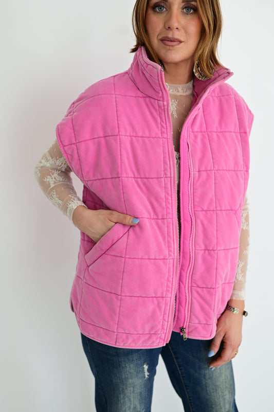 SIMPLE PINK VEST