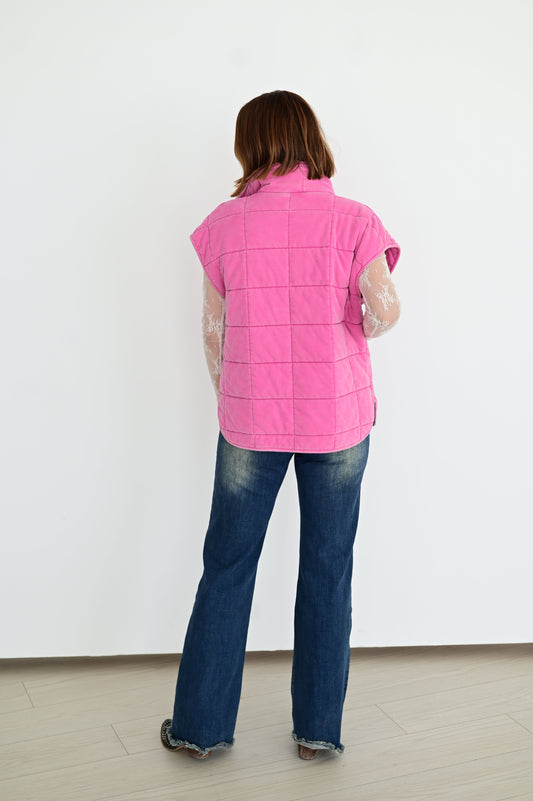 SIMPLE PINK VEST