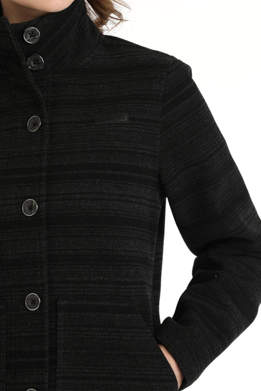 CINCH WM WOOLY BLK COAT