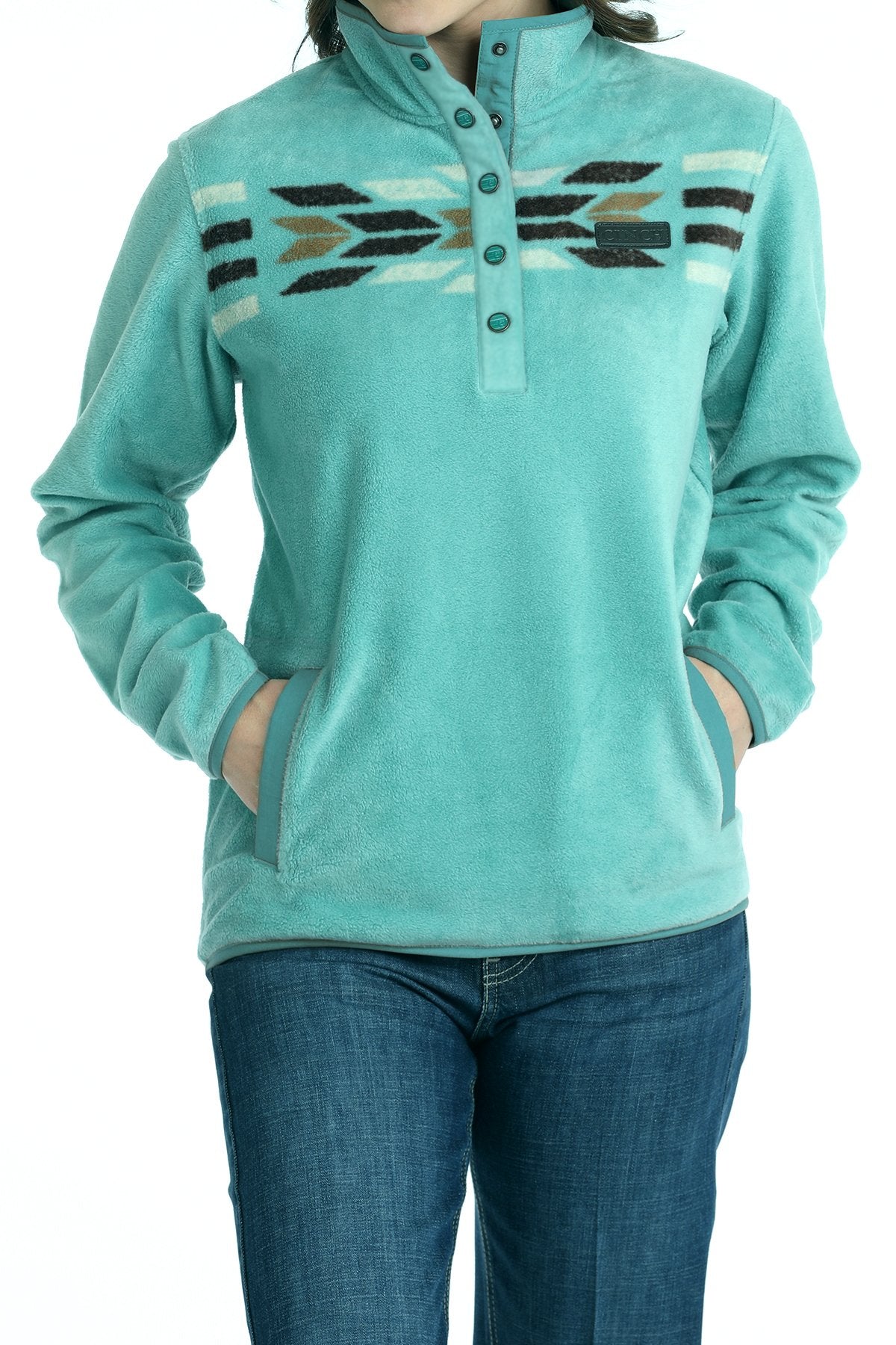 CINCH WM TURQUIOISE FLEECE