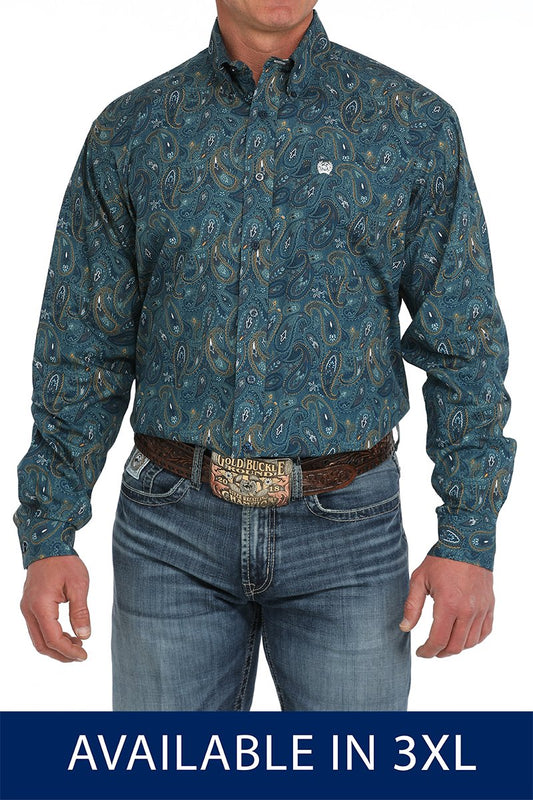 CINCH MNS RAIN PAISLEY LS