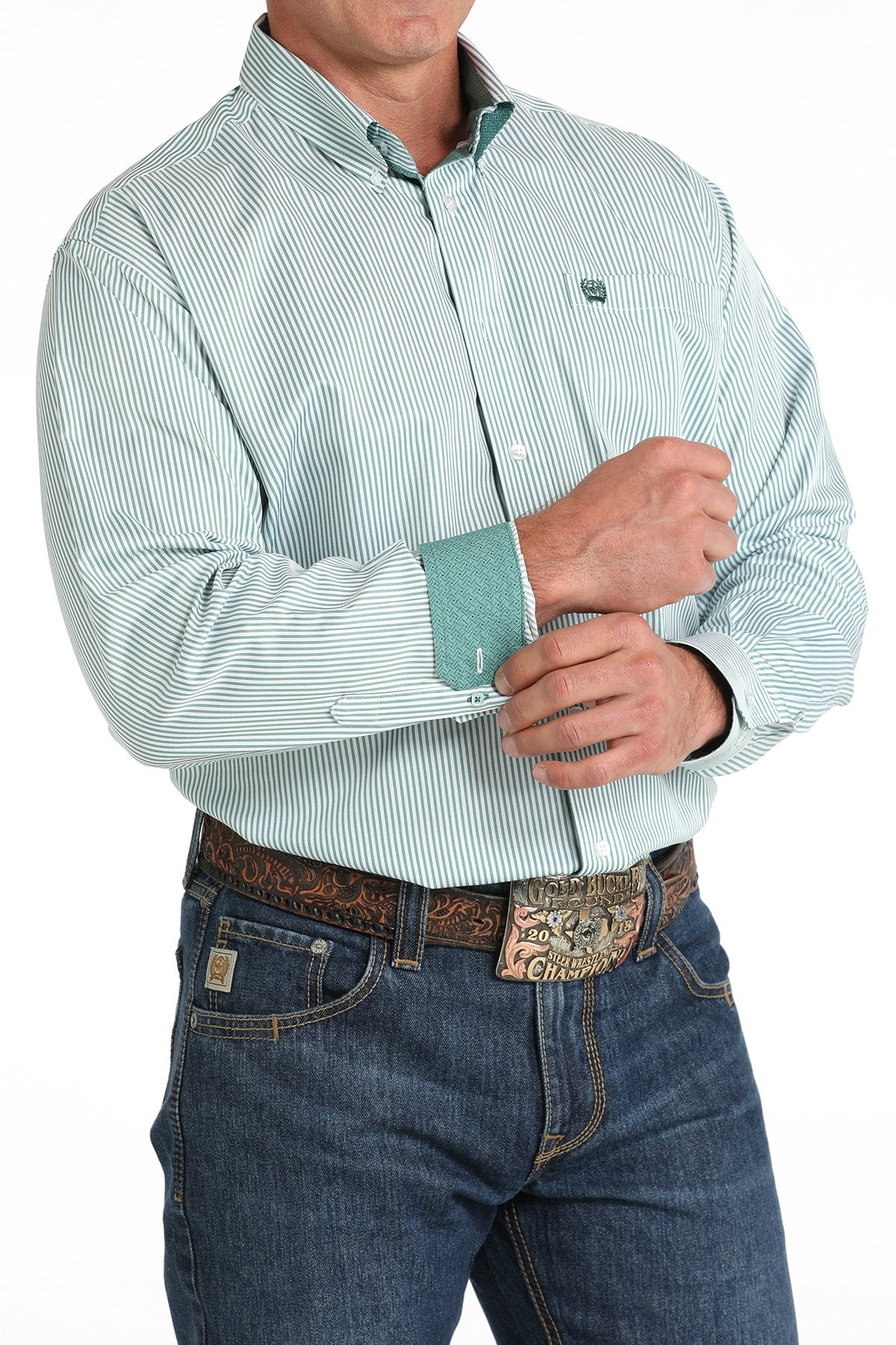 CINCH MN GREEN TENCEL LS