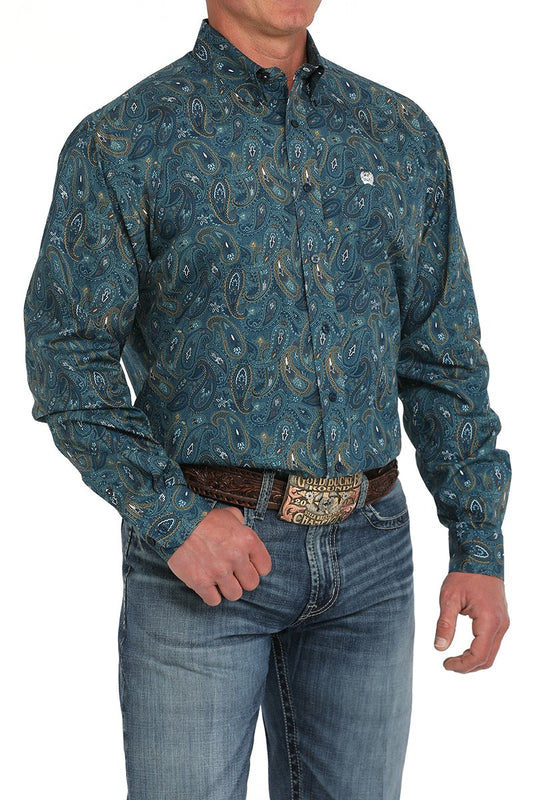 CINCH MNS RAIN PAISLEY LS