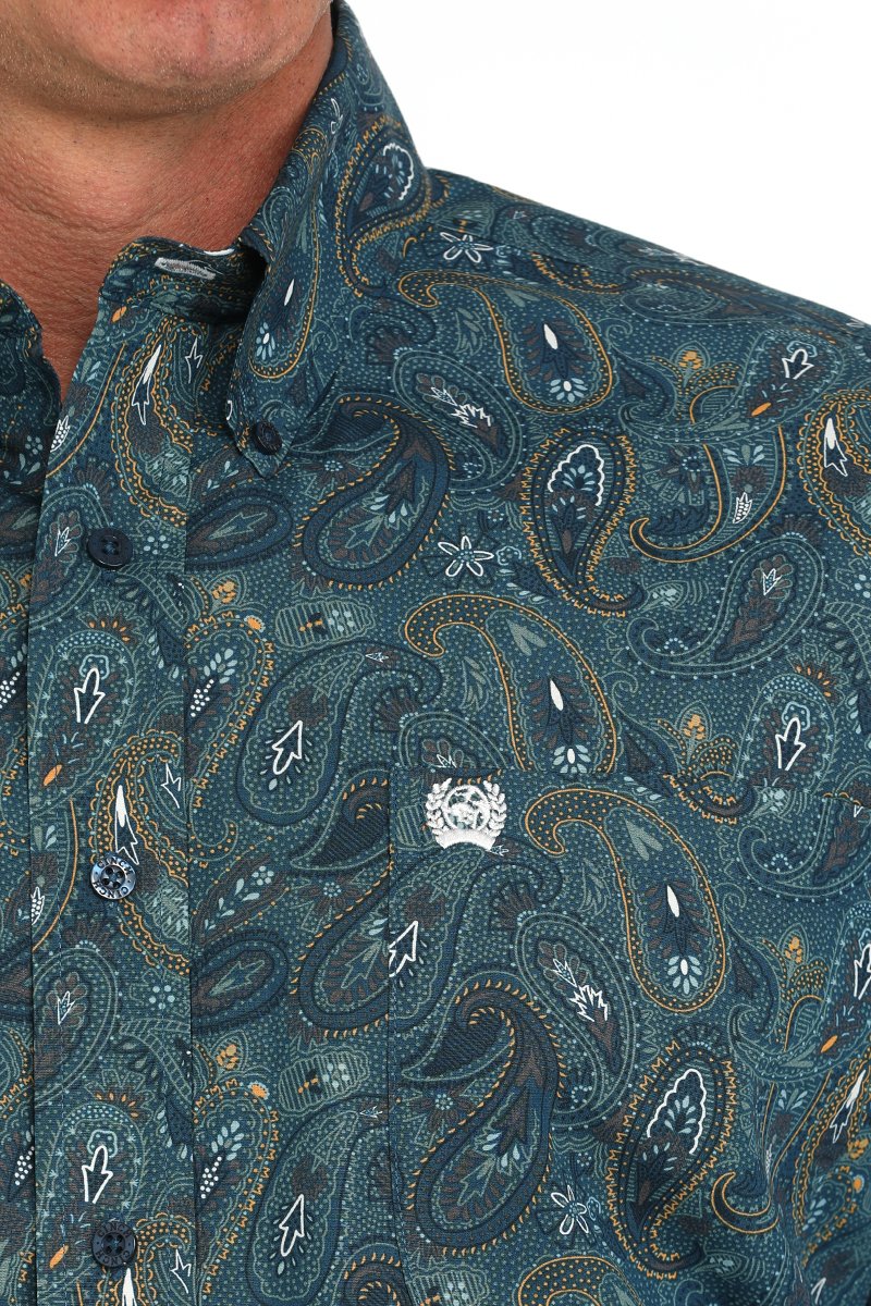 CINCH MNS RAIN PAISLEY LS