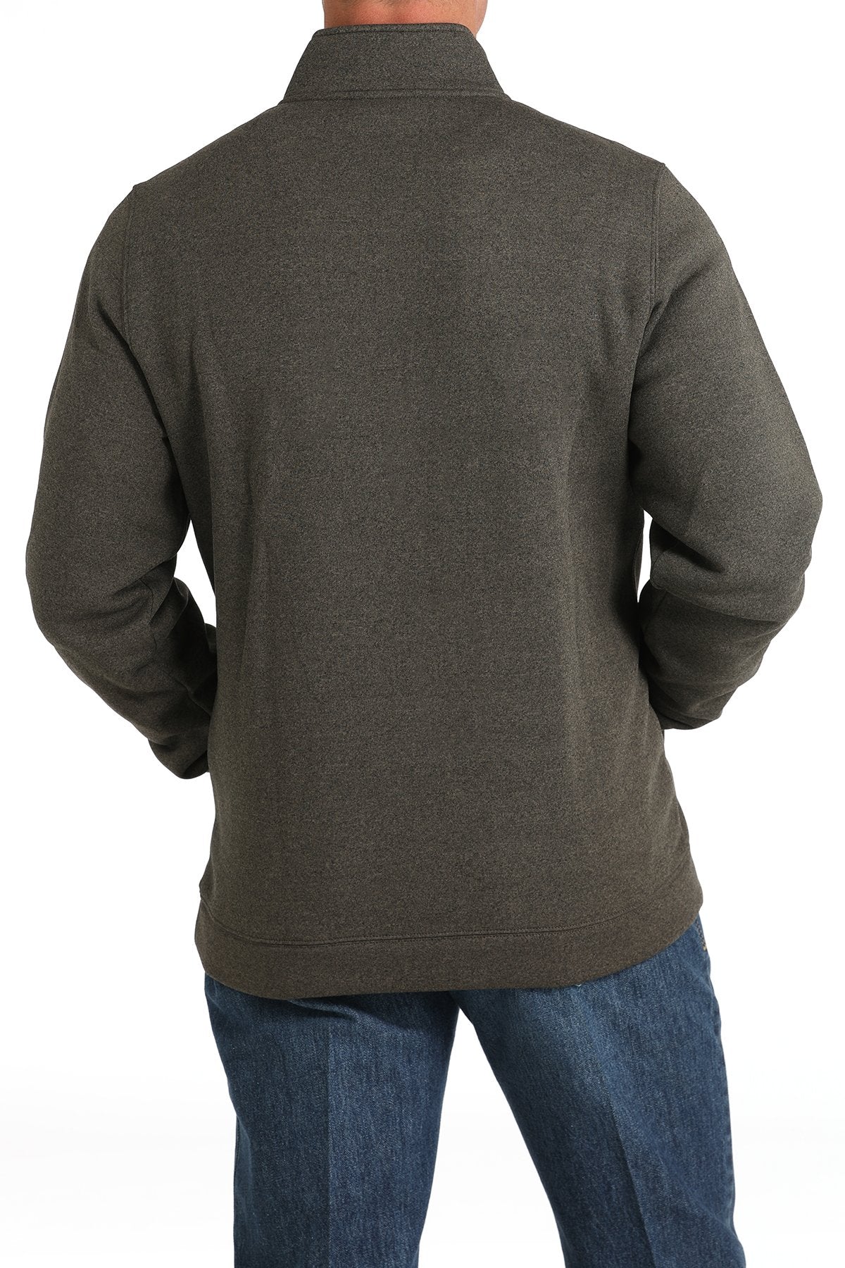 CINCH MN BROWN 1/2 ZIP PULLOVER