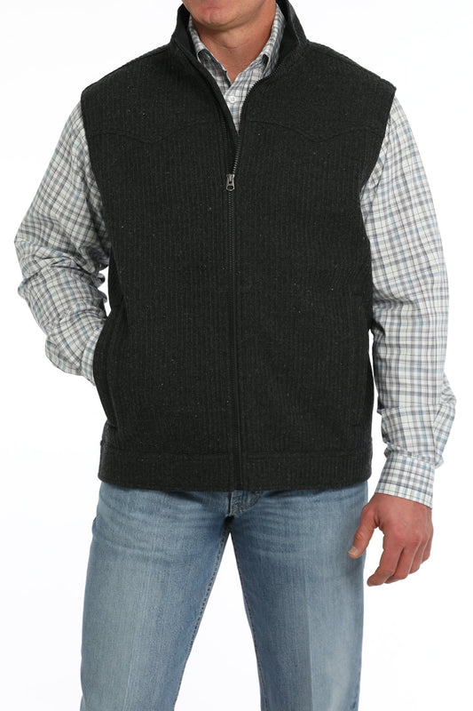 CINCH MN WOOL YOKE VEST