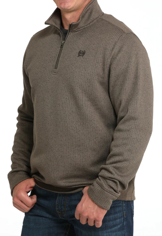 CINCH MN BRN 1/4 ZIP