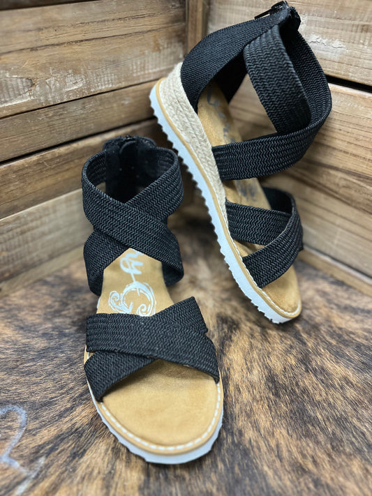 Very G Sadie Black 2 Sandal