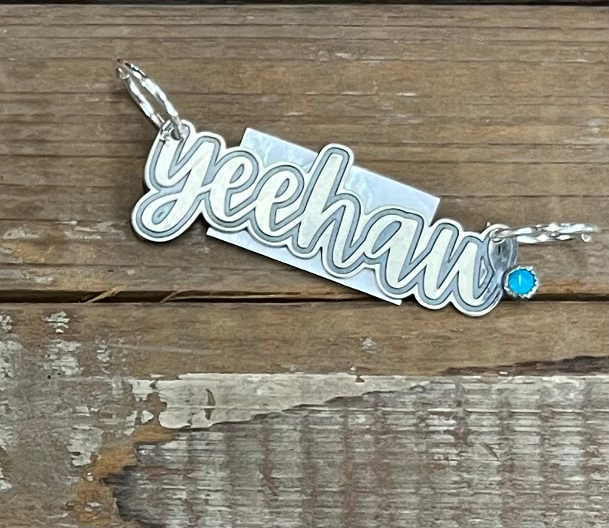 Yeehaw Laser Engraved Pendant TQ