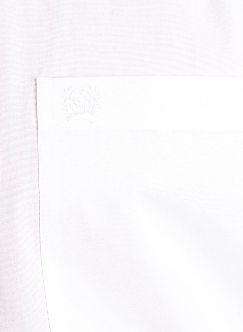 Cinch Mens White Solid Pinpoint