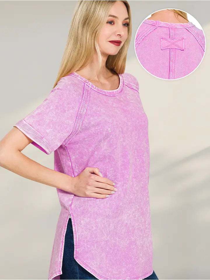 VINTAGE TERRY MAUVE TOP