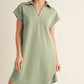 COLLARED CLASSIC SAGE DRESS