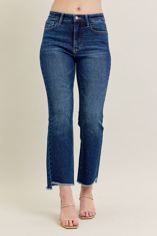 JUDY BLUE HW DARK KICK FLARE