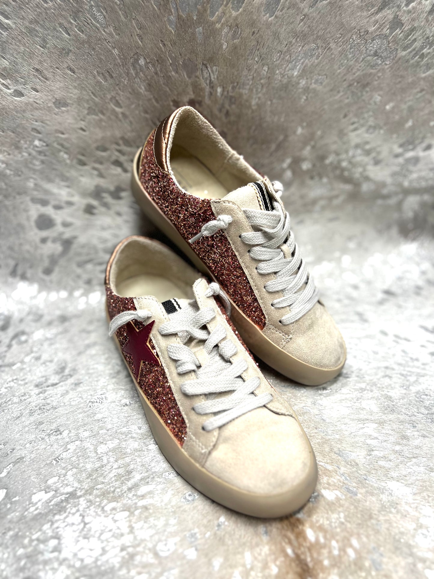 Paula Rose Gold Sneakers