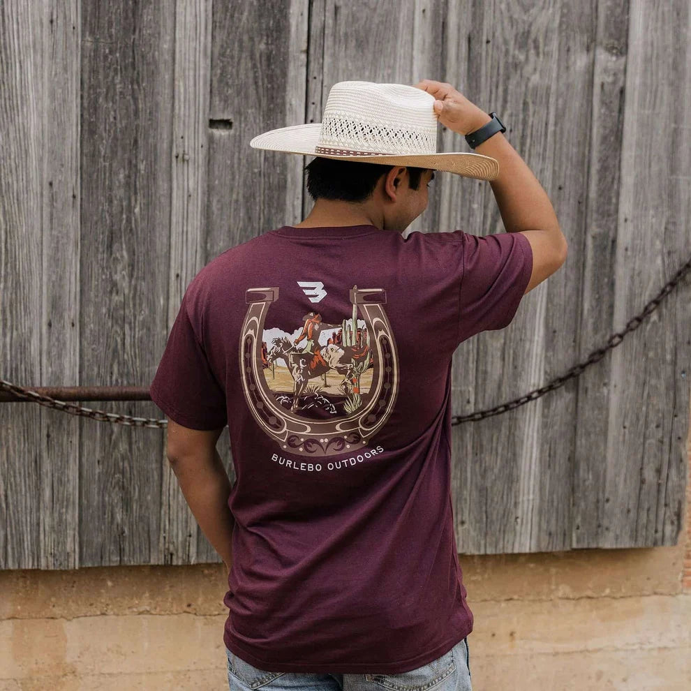 HORSESHOE MAROON SS