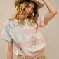 AMERICAN FLAG EMB SS