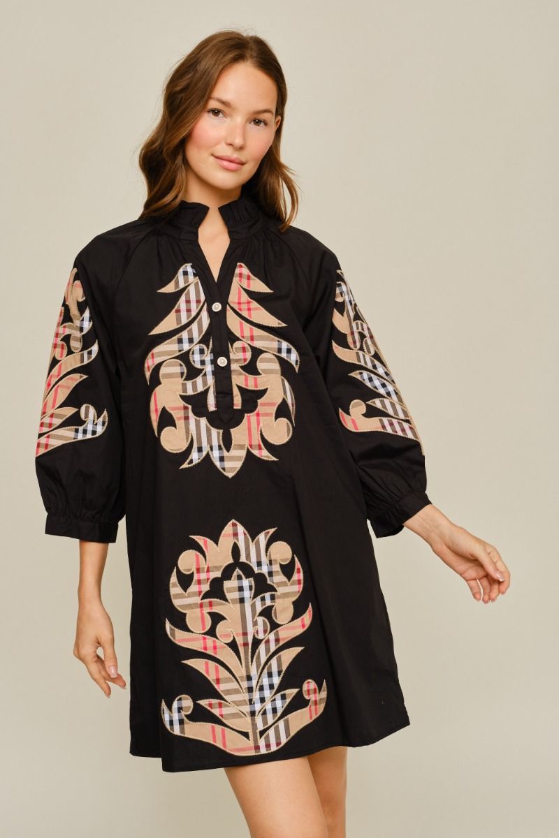 CHECK PATTERN DRESS