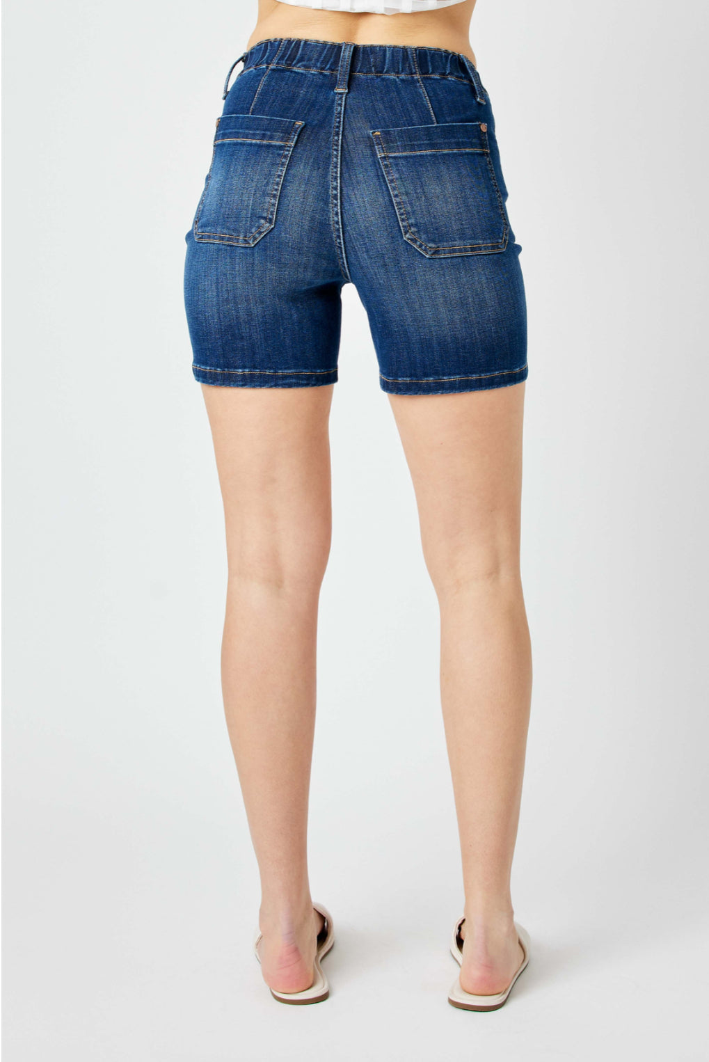 Judy Blue Hi-Waisted Mid Length Shorts