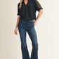 LEOPARD CONTRAST BLACK TOP