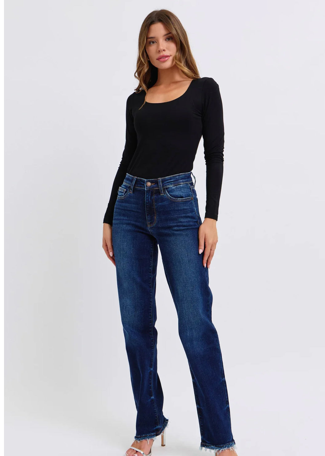 Judy Blue Straight Fray Jean