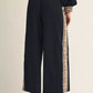PLAID BLK PANTS