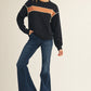 DROP SHOULDER BLK SWEATSHIRT