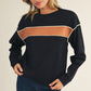 DROP SHOULDER BLK SWEATSHIRT