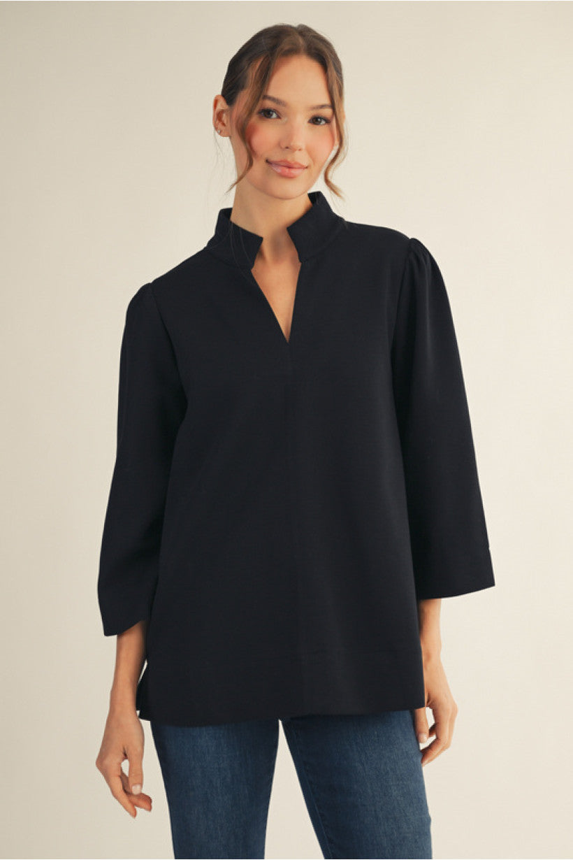 NECKLINE BLACK TOP
