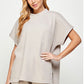 Textured Lounge Drop Oatmeal SS